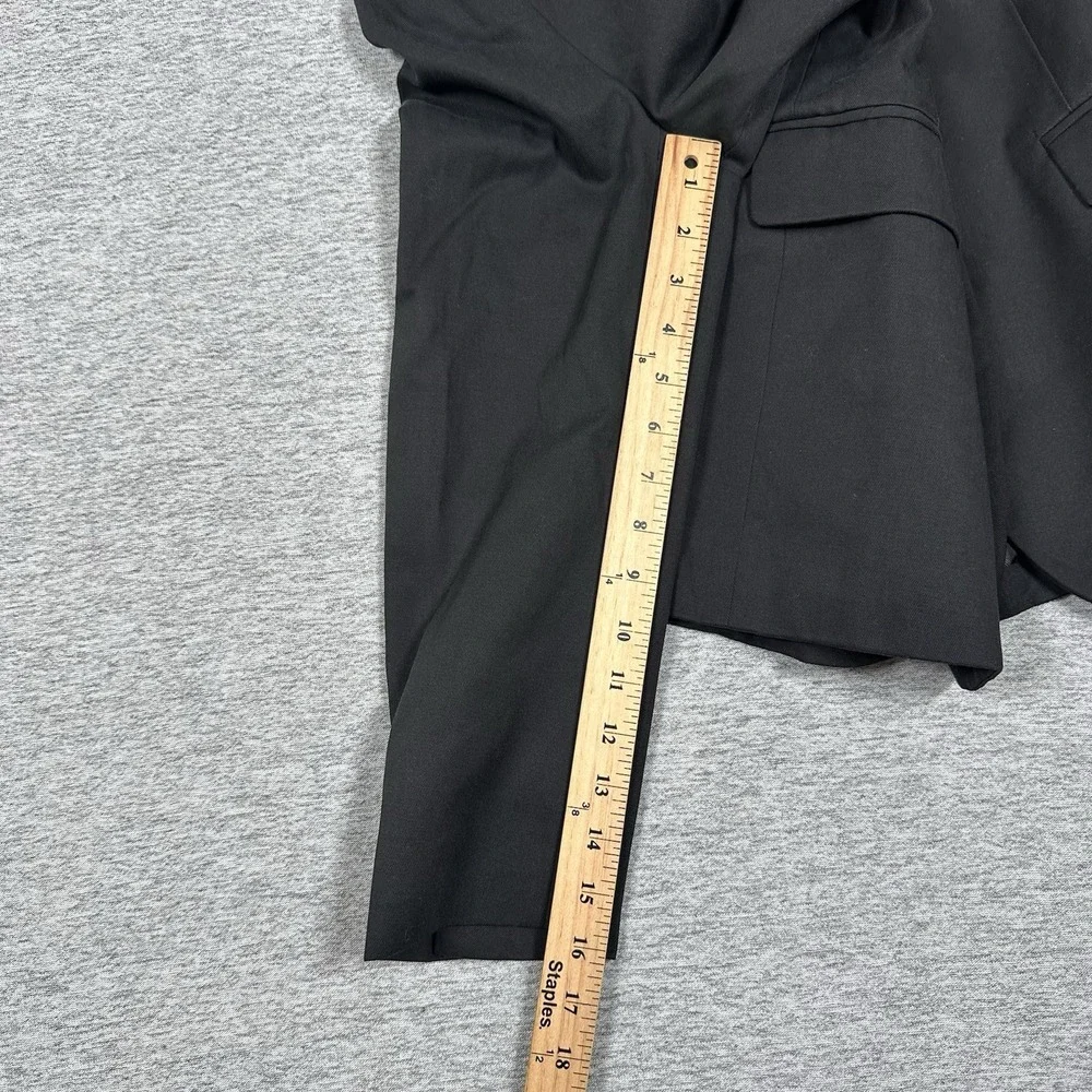 Everlane Blazer Jacket Womens Size 6 Black Oversized Three Button City NEW